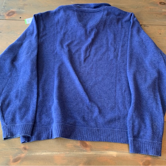 Izod 1/4 Zip Pullover Sweater Size XL Blue - Picture 2 of 4